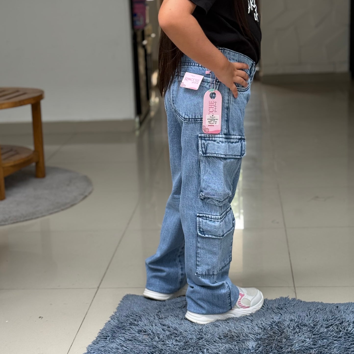 Cargo Rígido Claro – Estilo Fresco para Pequeñas con Actitud Ref-1103