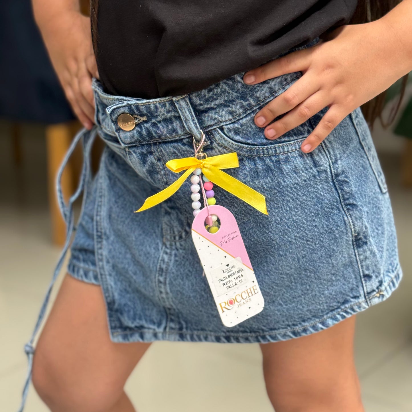 Falda Short Azul Rígida ref-1095