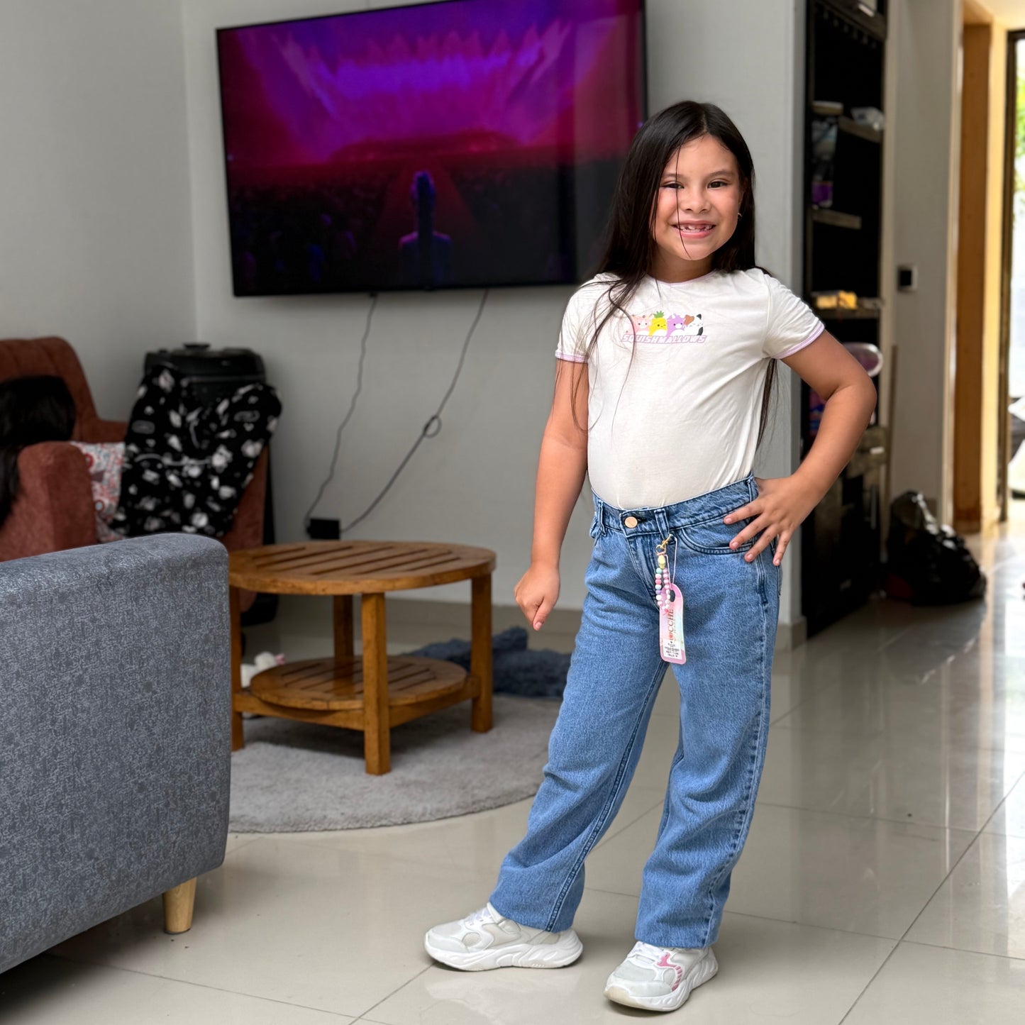 Pantalón Recto Rígido – Estilo Clásico para Pequeñas con Elegancia Ref-1106