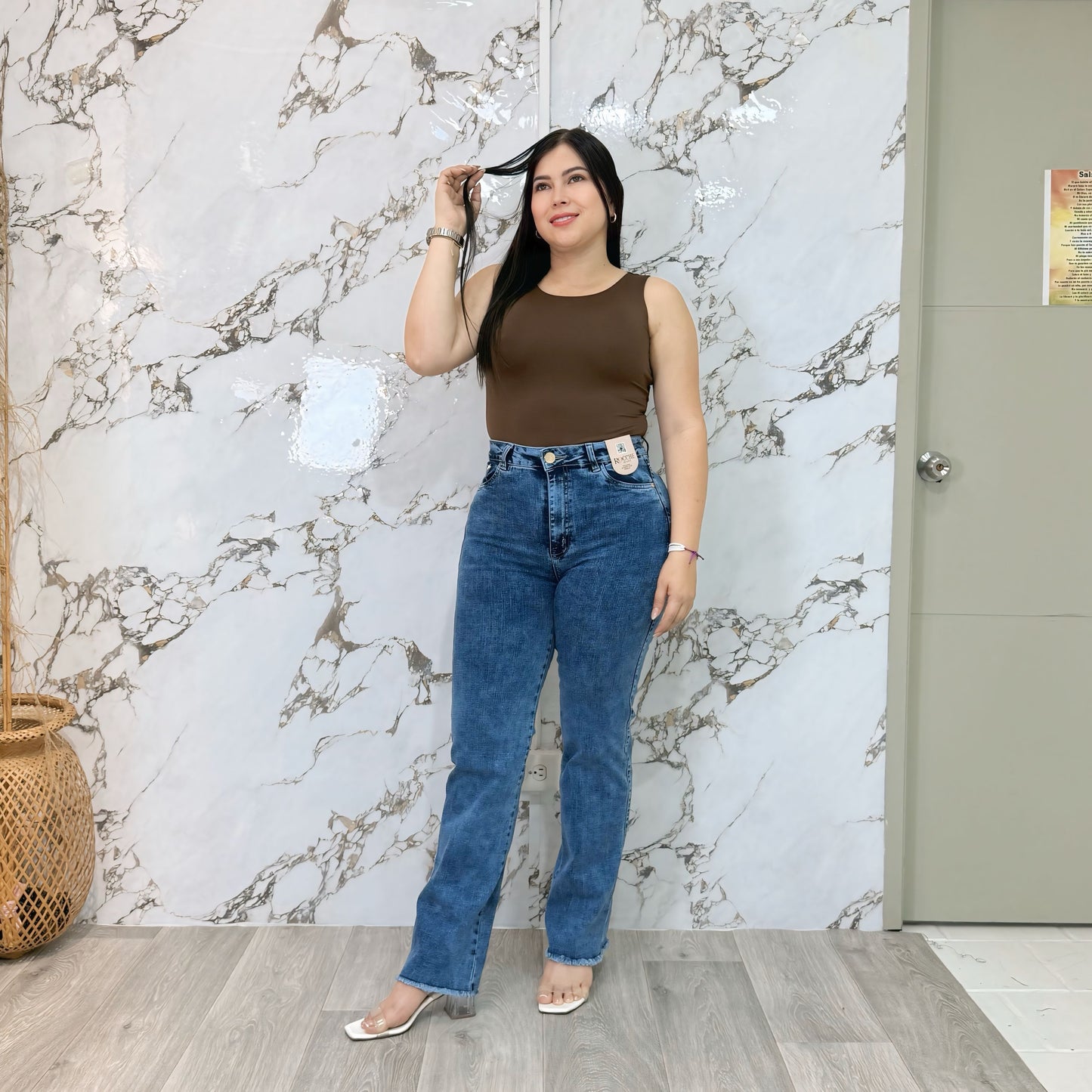 Pantalón dama bota recta ref-1195