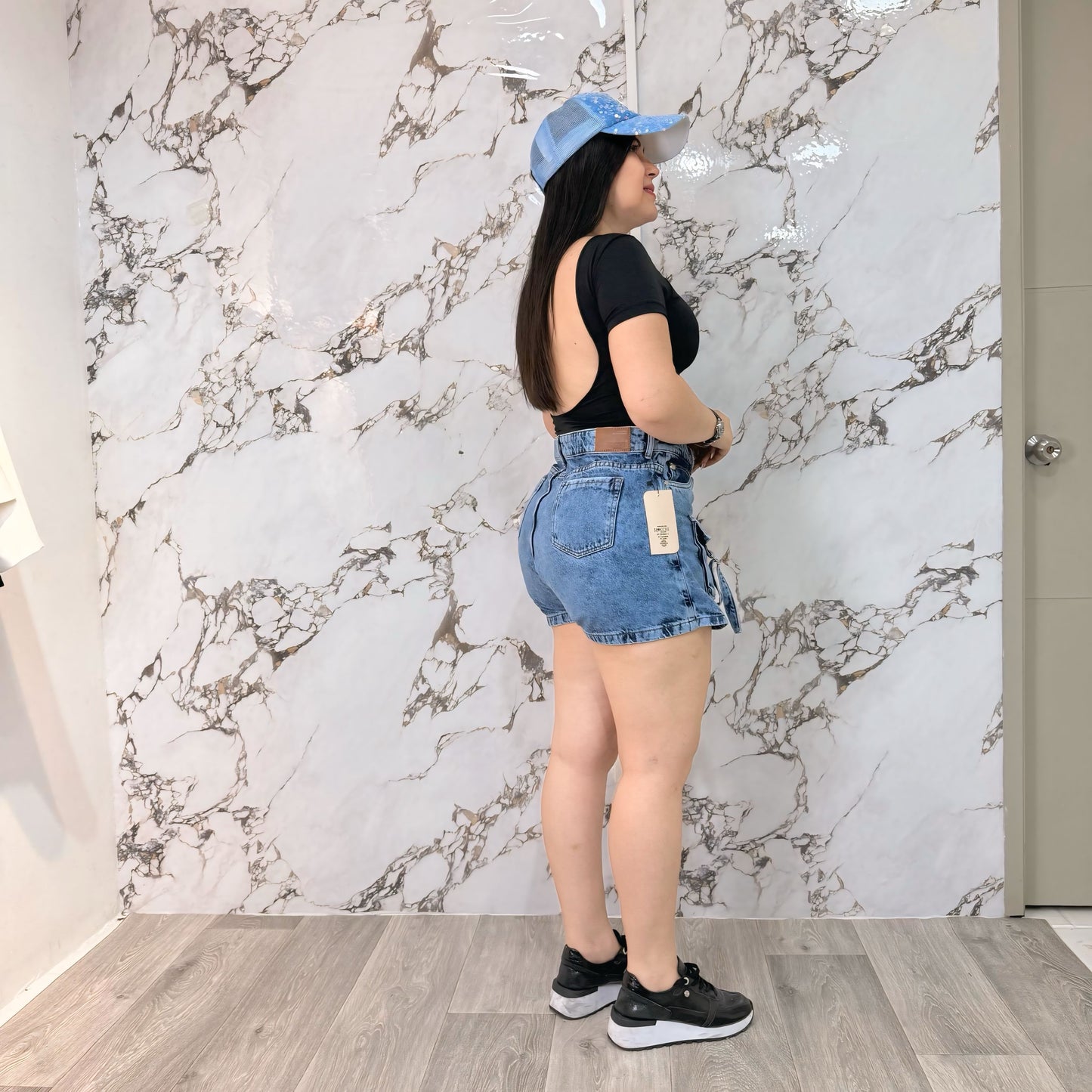 Falda short cargo Ref-1190