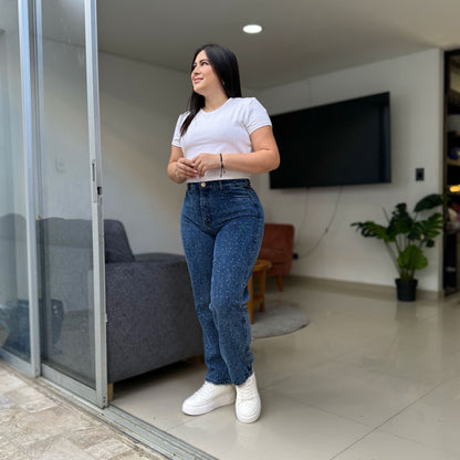 Mom dama rígido brillos Ref-1108