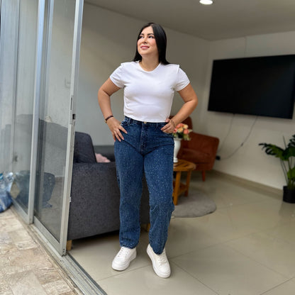 Mom dama rígido brillos Ref-1108