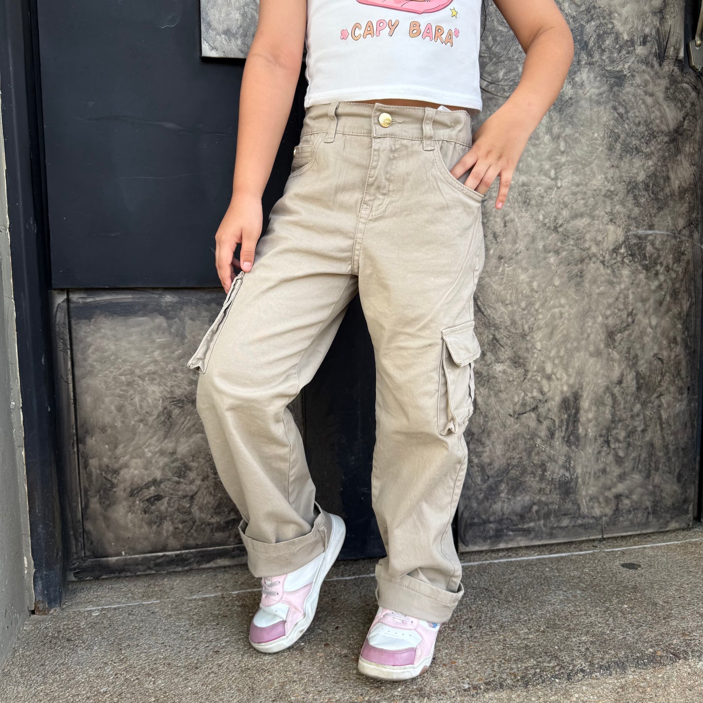 Pantalón Cargo Arenita ref,1079